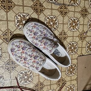Vans Floral Slip-On Sneakers